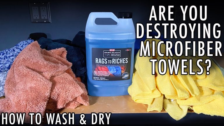 Can you wash microfiber towels with detergent?