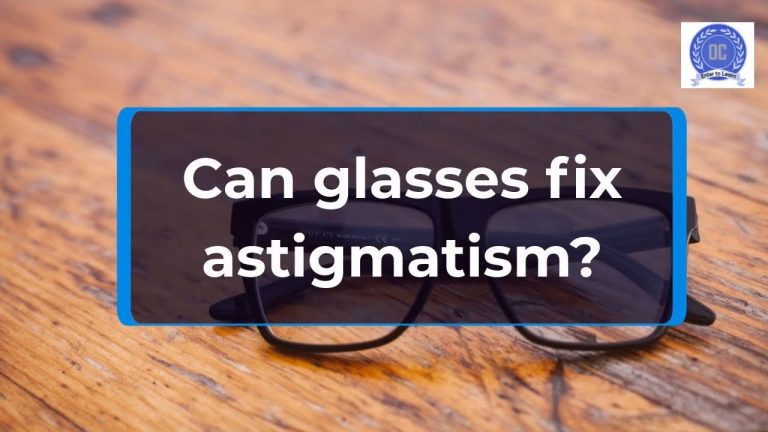 Do glasses fix astigmatism?