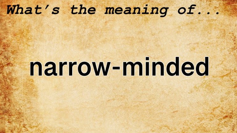 Does myopic mean narrow-minded?