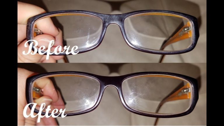 How do you clean anti glare on glasses?