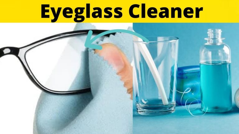 How do you make homemade eyeglass cleaner?