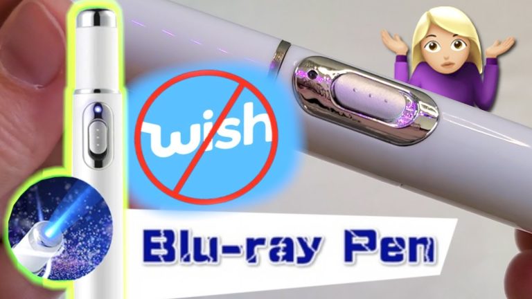 How do you use a blue light laser pen?