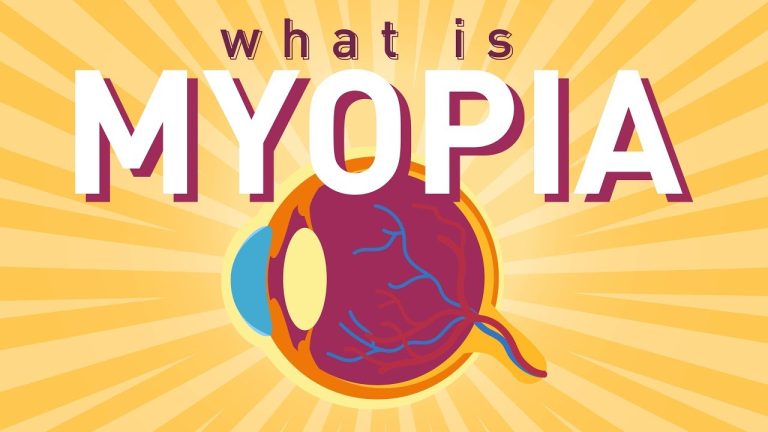 What causes myopia to worsen?