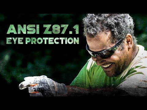 What does Z87 mean on safety glasses?