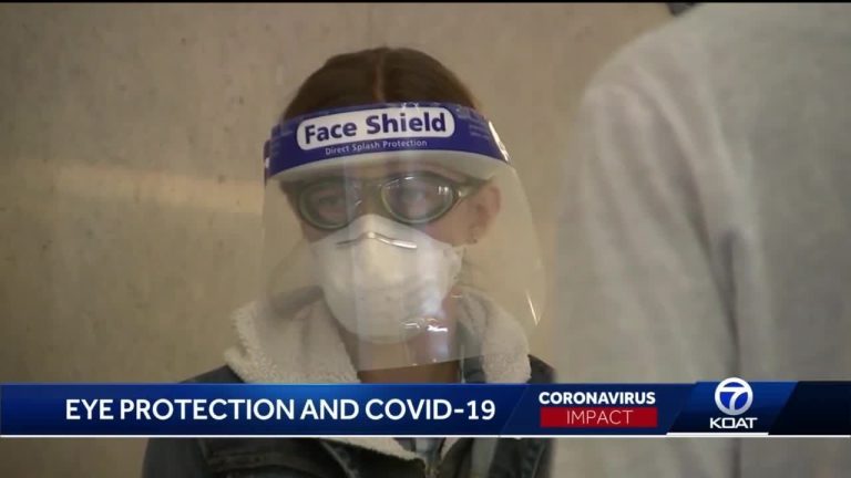 What eye protection is used for Covid?