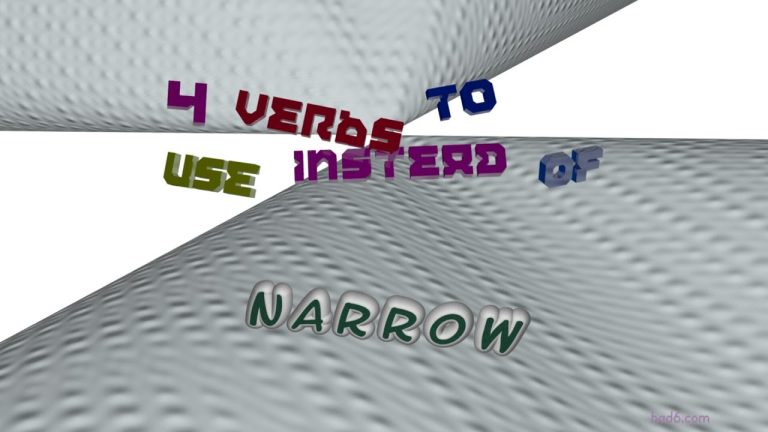 What is the synonyms of narrow?