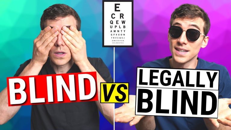 What prescription is legally blind?