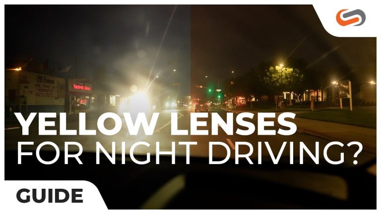 Why are night driving glasses yellow?