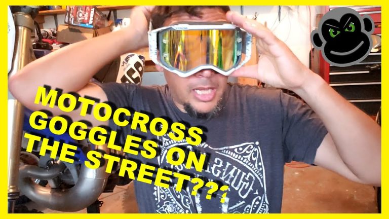 Why do dirt bike riders wear goggles?